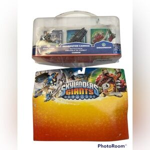 Open Box Skylanders Giants Battle Pack Chop Chop Dragonfire Cannon Shroo…